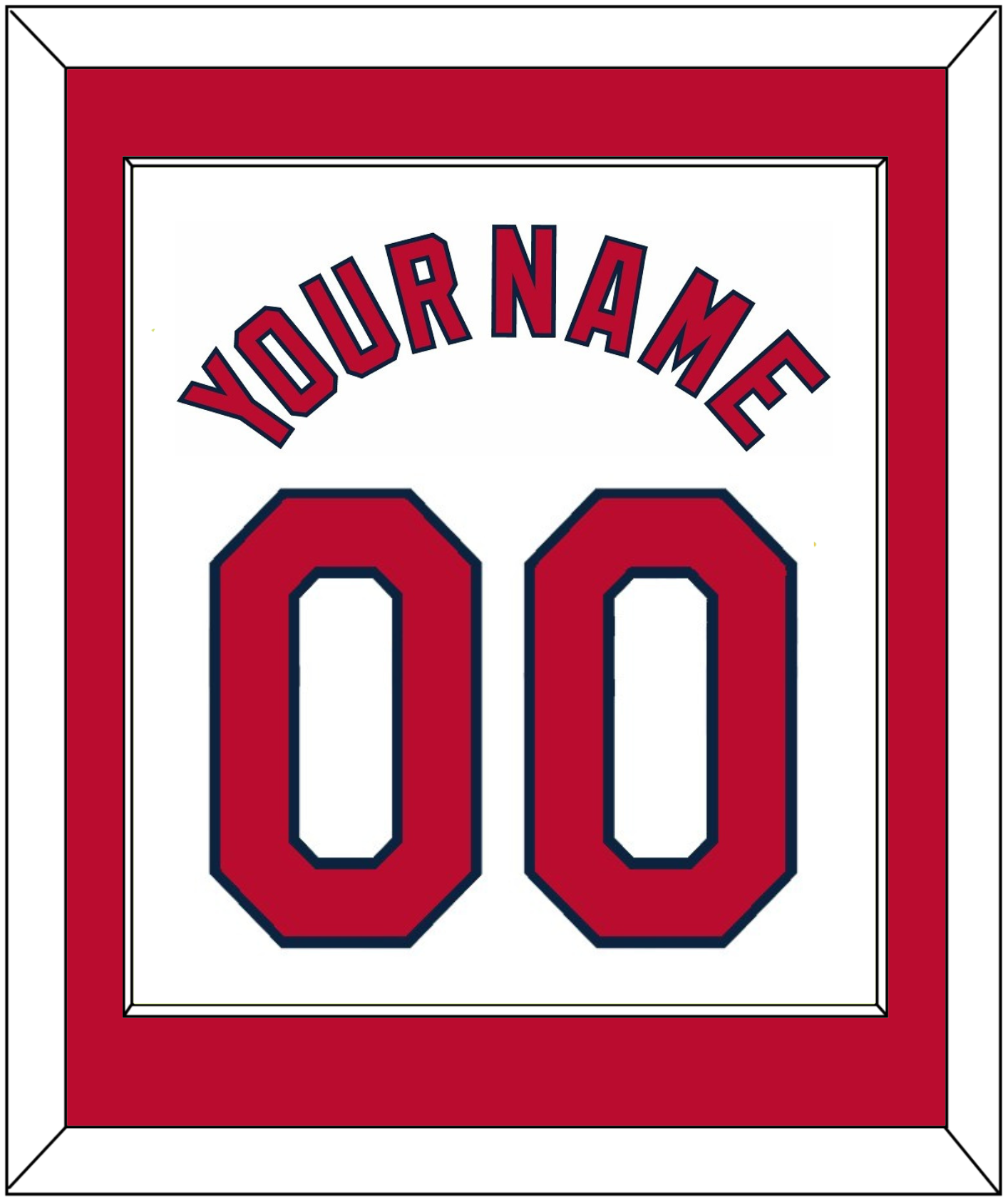 St. Louis Name & Number - Home White - Essential Tier 1