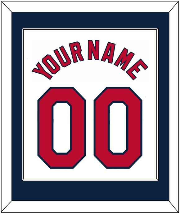 St. Louis Name & Number - Home White - Single Mat 2
