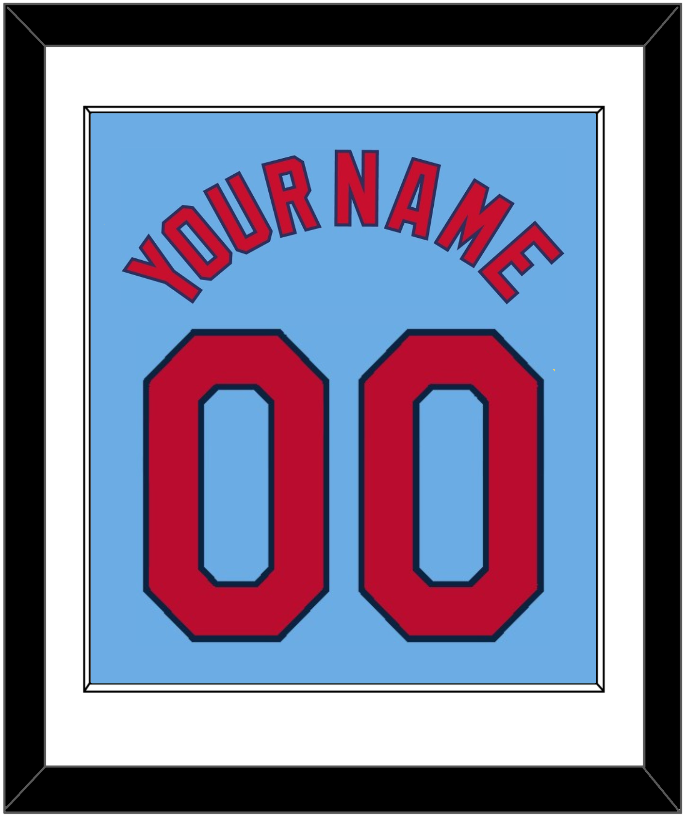 St. Louis Name & Number - Alternate Road Powder Blue - Essential Tier 1