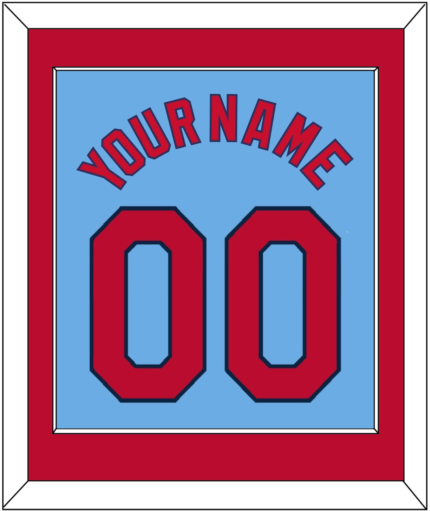 St. Louis Name & Number - Alternate Road Powder Blue - Essential Tier 2