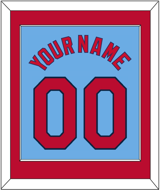 St. Louis Name & Number - Alternate Road Powder Blue - Essential Tier 2