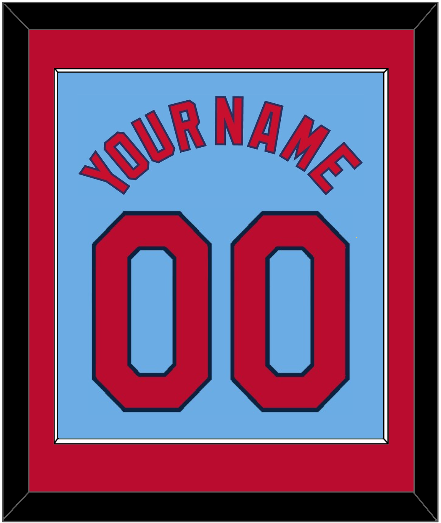 St. Louis Name & Number - Alternate Road Powder Blue - Essential Tier 2