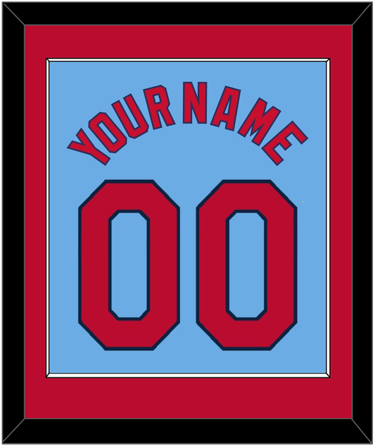 St. Louis Name & Number - Alternate Road Powder Blue - Essential Tier 2