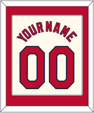 St. Louis Name & Number - Alternate Cream - Single Mat 1