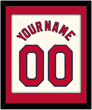 St. Louis Name & Number - Alternate Cream - Single Mat 1