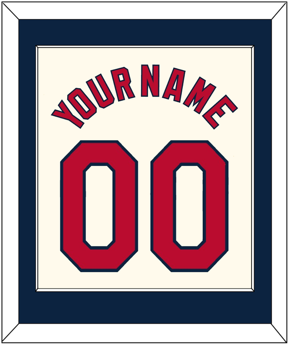 St. Louis Name & Number - Alternate Cream - Single Mat 2