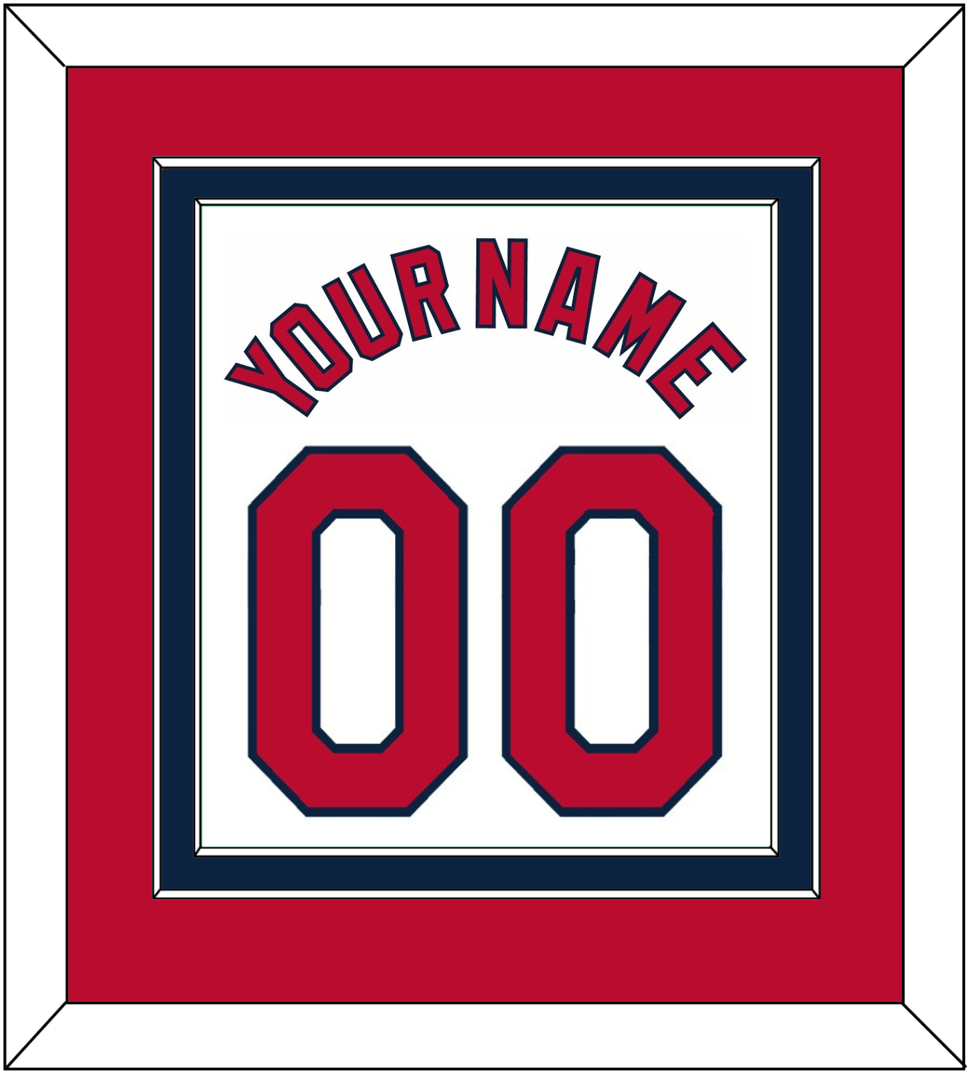St. Louis Name & Number - Home White - Signature Tier 2