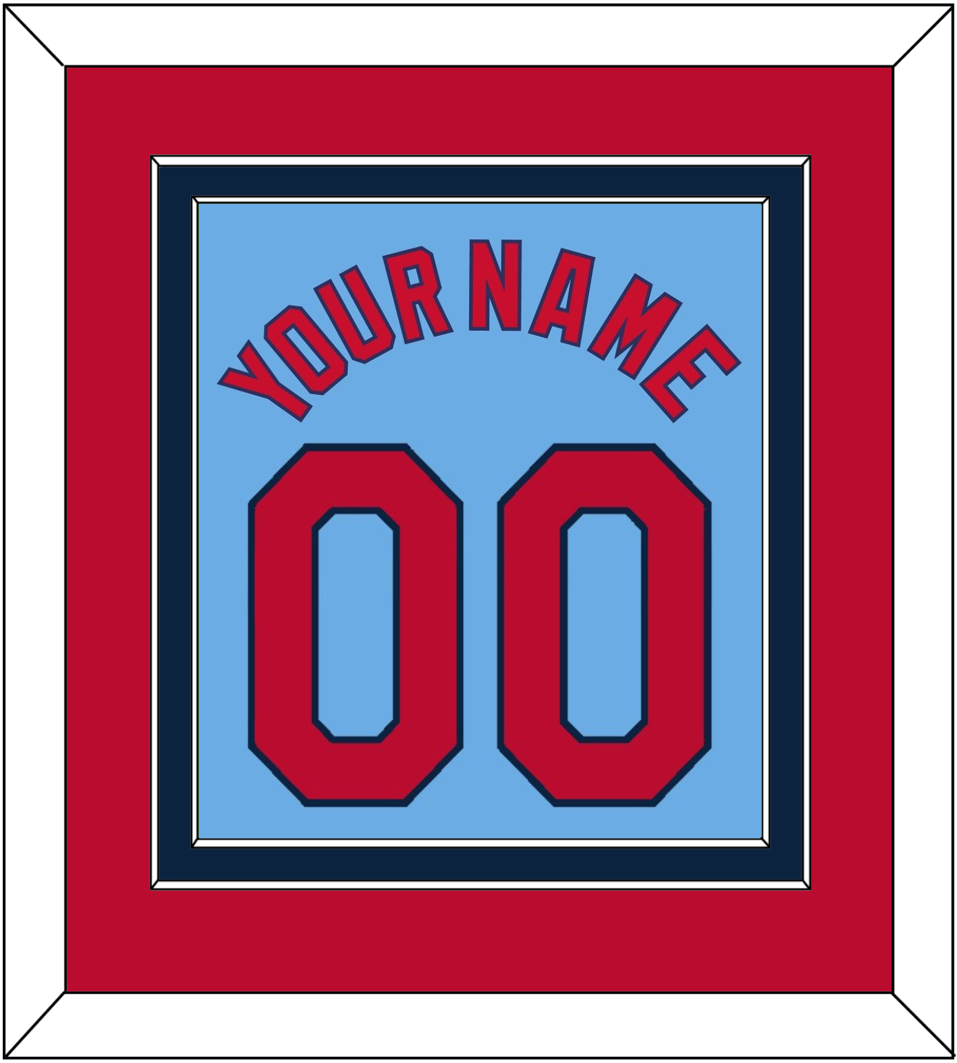 St. Louis Name & Number - Alternate Road Powder Blue - Signature Tier 2