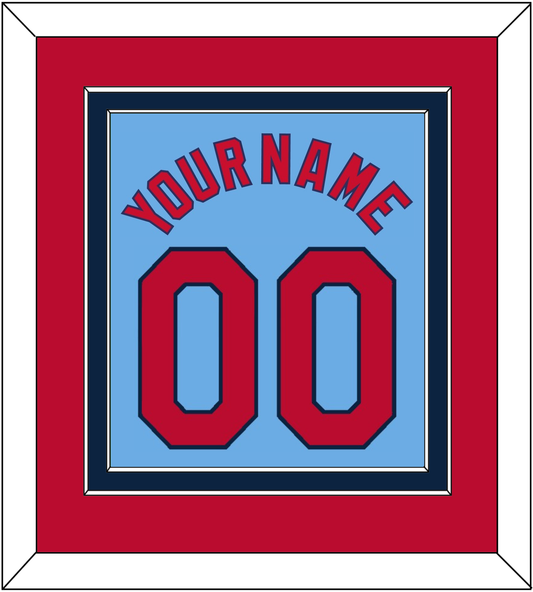 St. Louis Name & Number - Alternate Road Powder Blue - Signature Tier 2
