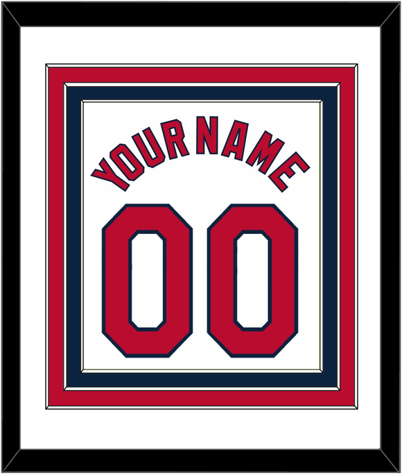 St. Louis Name & Number - Home White - Triple Mat 1