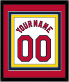 St. Louis Name & Number - Home White (2006-2012) - Triple Mat 2