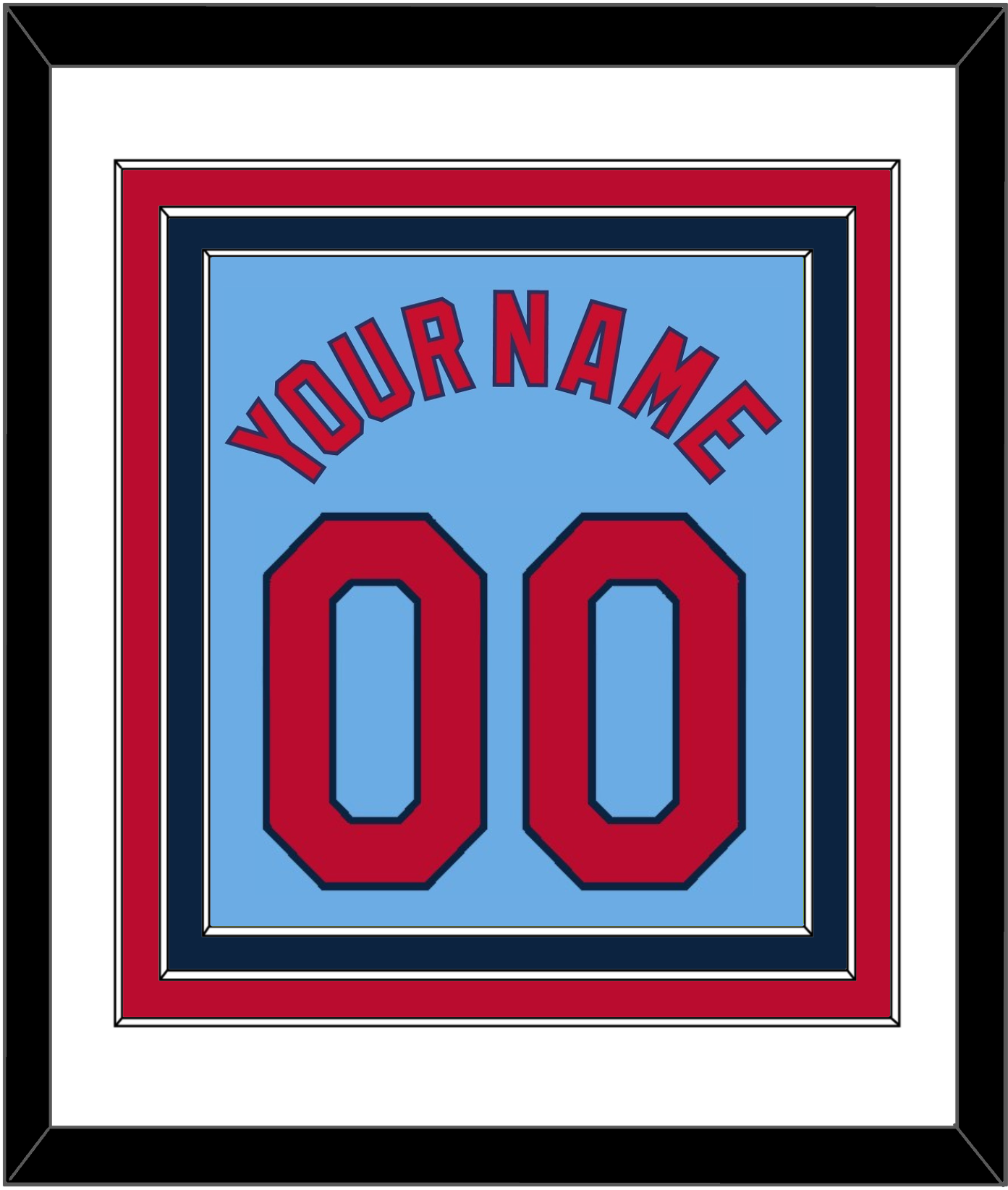 St. Louis Name & Number - Alternate Road Powder Blue - Premier Tier 1