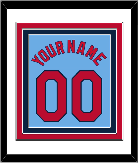 St. Louis Name & Number - Alternate Road Powder Blue - Premier Tier 1