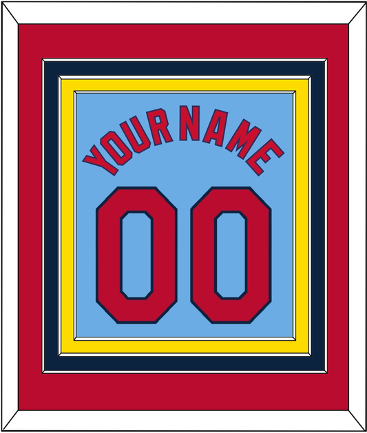 St. Louis Name & Number - Alternate Road Powder Blue - Premier Tier 2