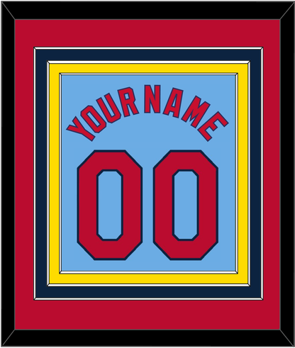 St. Louis Name & Number - Alternate Road Powder Blue - Premier Tier 2