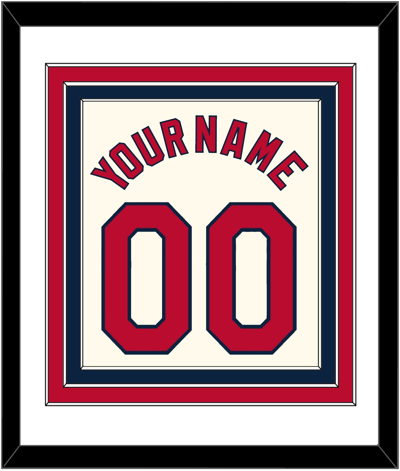 St. Louis Name & Number - Alternate Cream - Premier Tier 1