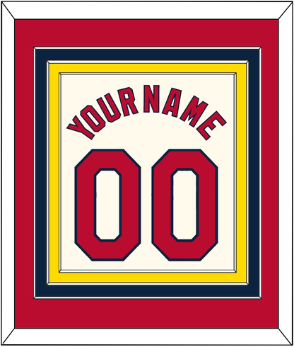 St. Louis Name & Number - Alternate Cream - Premier Tier 2