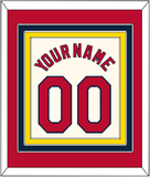 St. Louis Name & Number - Alternate Cream - Triple Mat 2