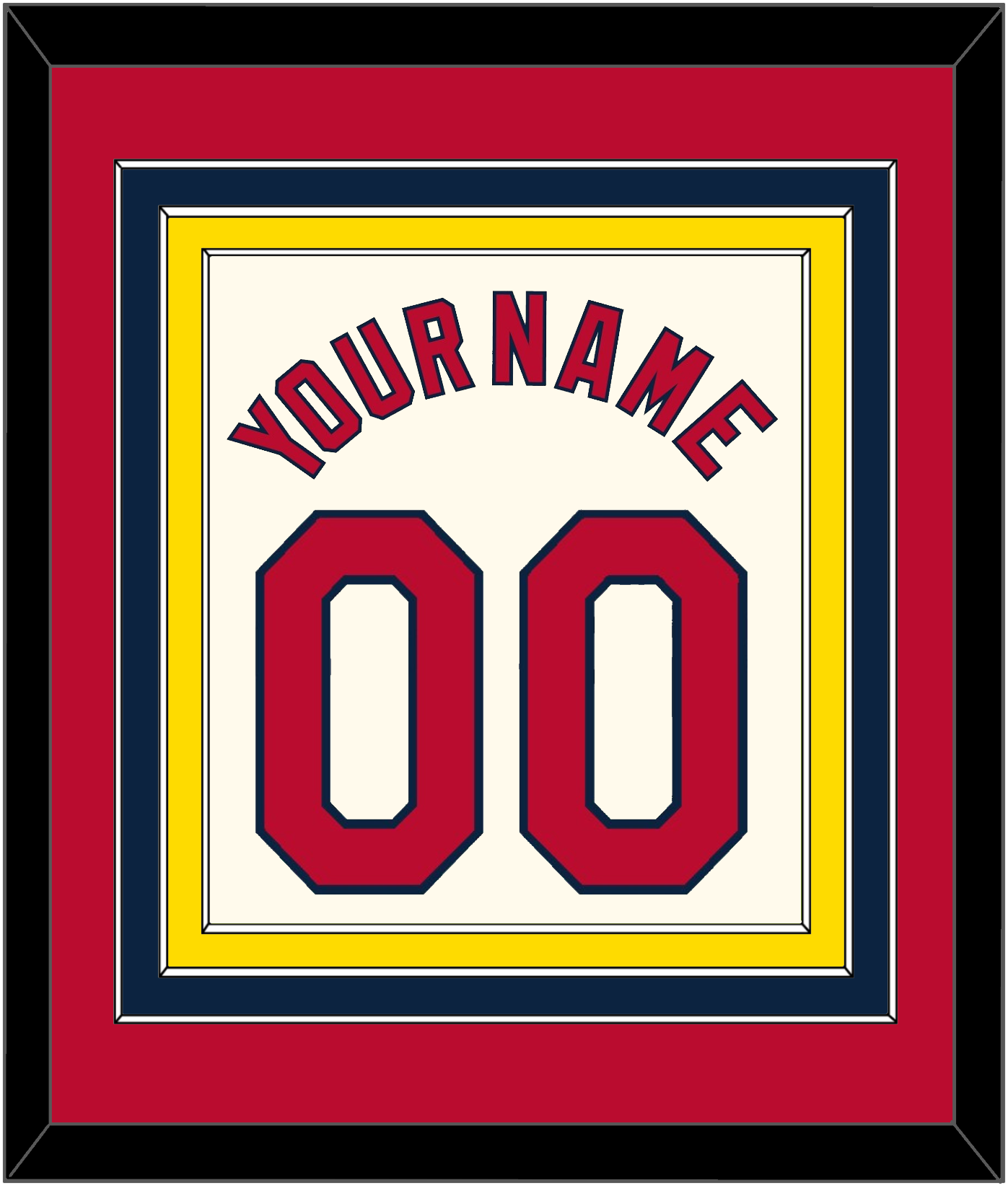 St. Louis Name & Number - Alternate Cream - Premier Tier 2