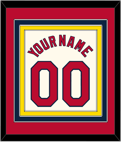 St. Louis Name & Number - Alternate Cream - Premier Tier 2
