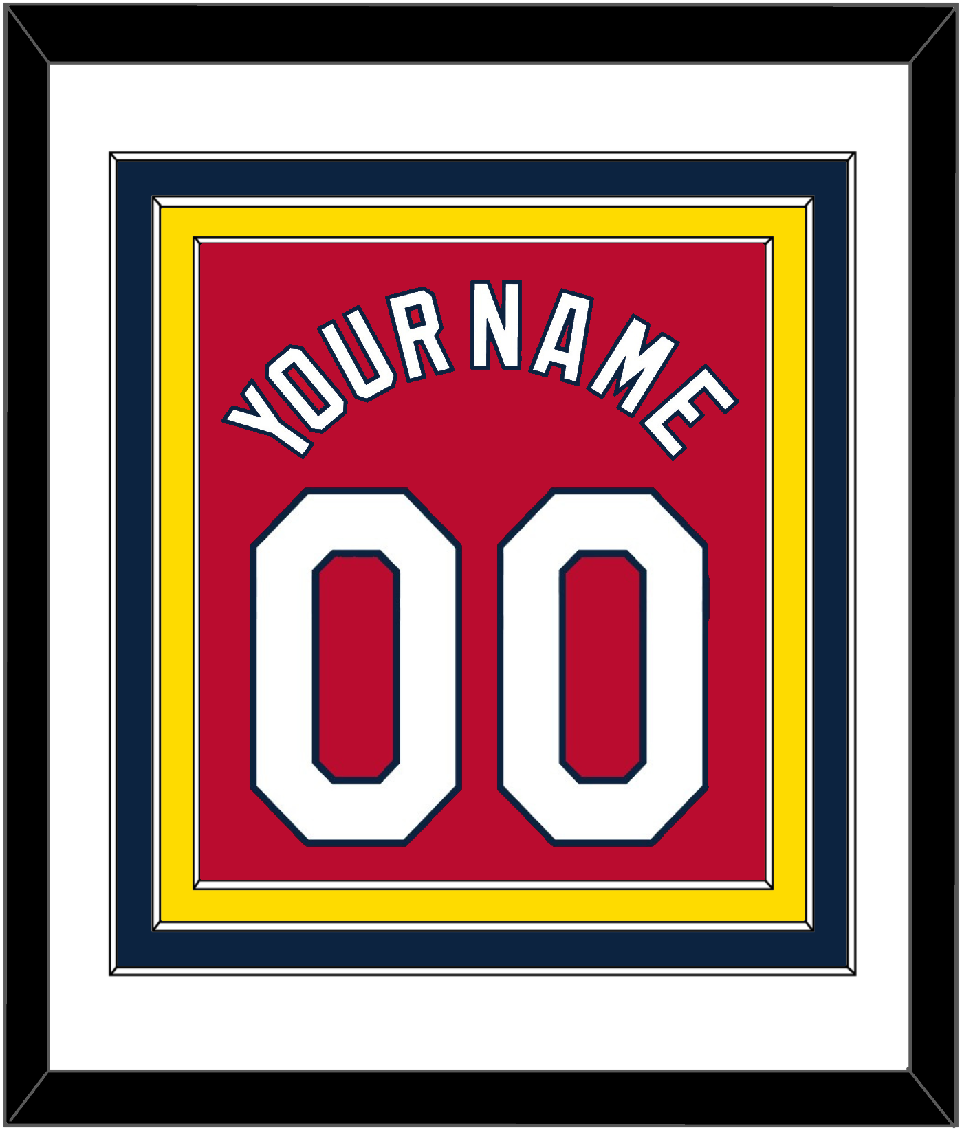 St. Louis Name & Number - Spring Training Red - Premier Tier 1