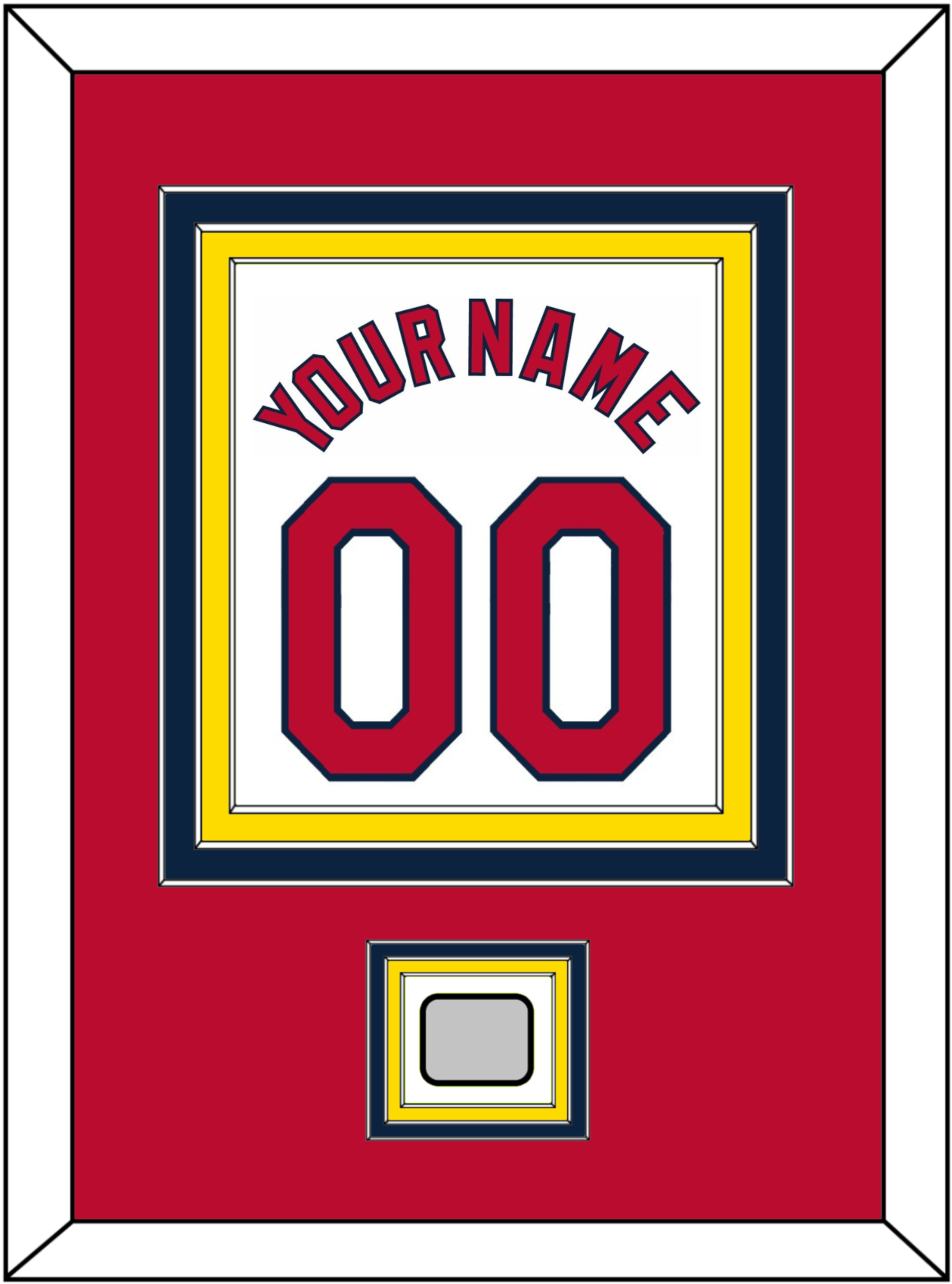 St. Louis Name, Number & World Series Jersey Champions Patch - Home White (2006-2012) - Premier Tier 2