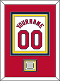 St. Louis Name, Number & World Series Jersey Champions Patch - Home White (2006-2012) - Triple Mat 2