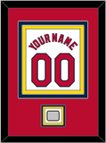 St. Louis Name, Number & World Series Jersey Champions Patch - Home White (2006-2012) - Triple Mat 2