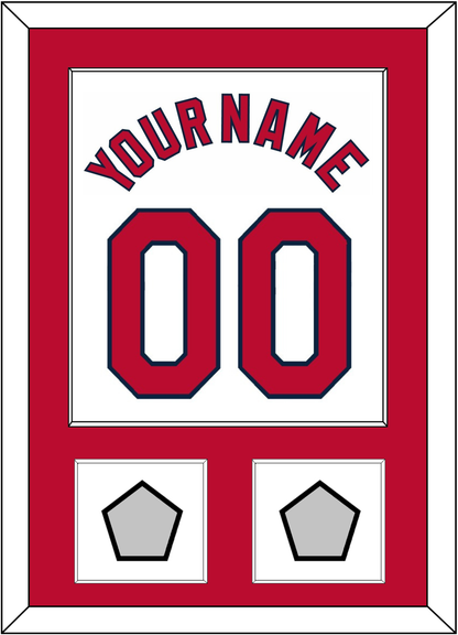 St. Louis Name, Number & 2 World Series Jersey Patches - Home White (2006-2012) - Essential Tier 1