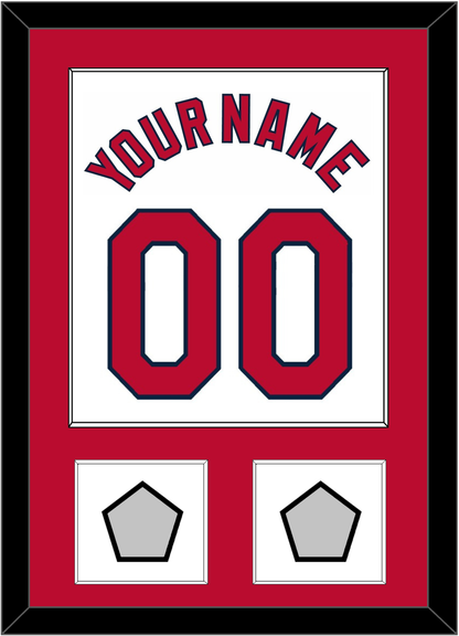 St. Louis Name, Number & 2 World Series Champions Patches - Home White (2006-2012) - Essential Tier 1