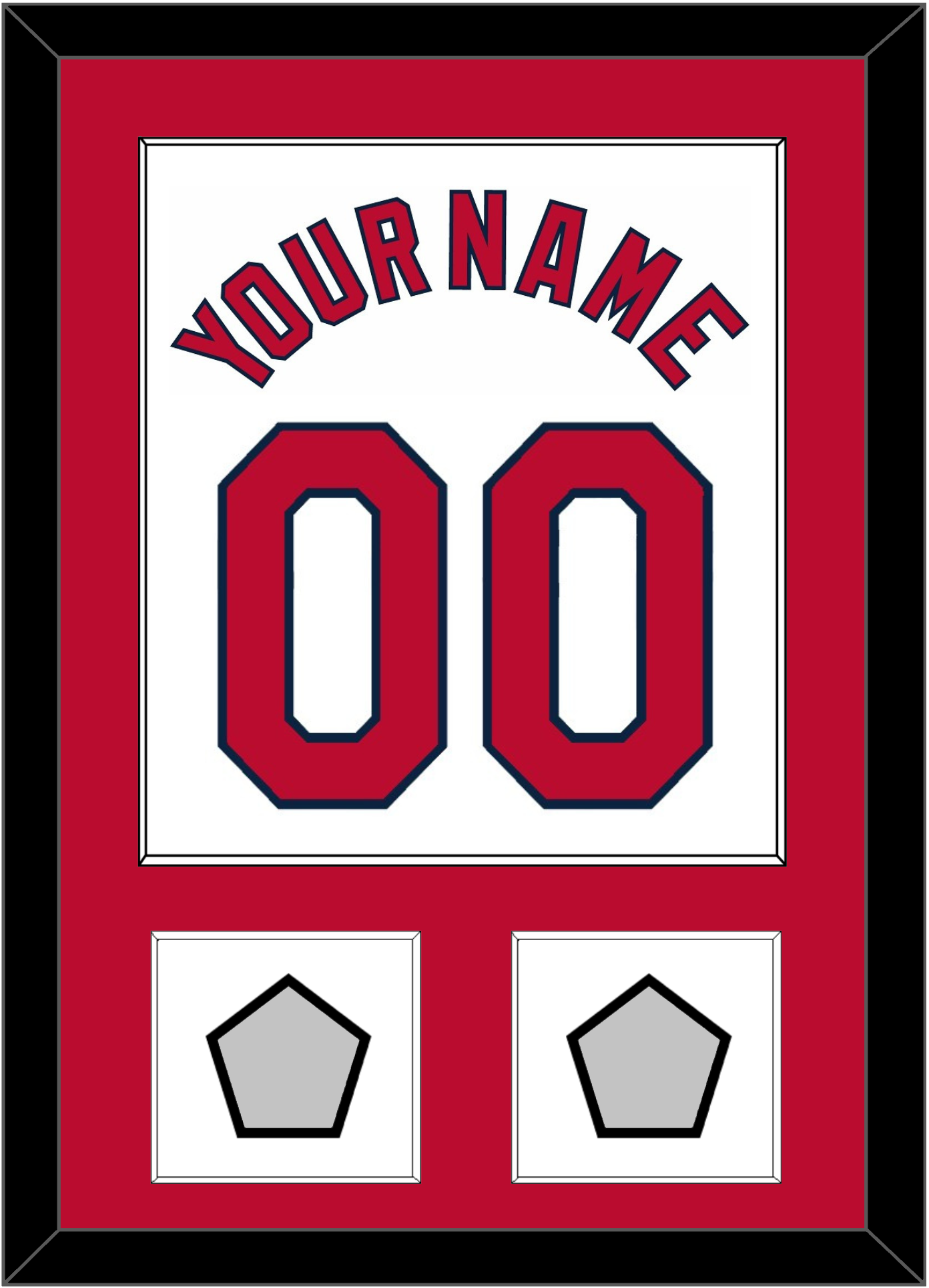 St. Louis Name, Number & 2 World Series Jersey Patches - Home White (2006-2012) - Essential Tier 1