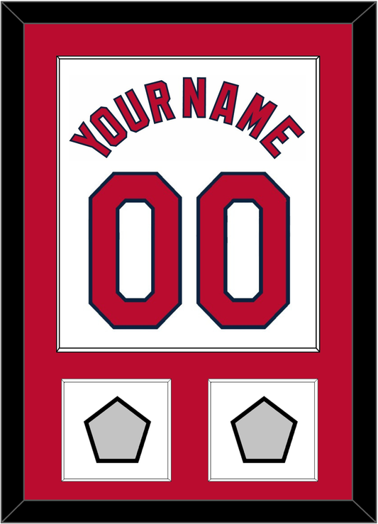St. Louis Name, Number & 2 World Series Jersey Patches - Home White (2006-2012) - Essential Tier 1