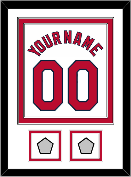 St. Louis Name, Number & 2 World Series Jersey Patches - Home White (2006-2012) - Signature Tier 1