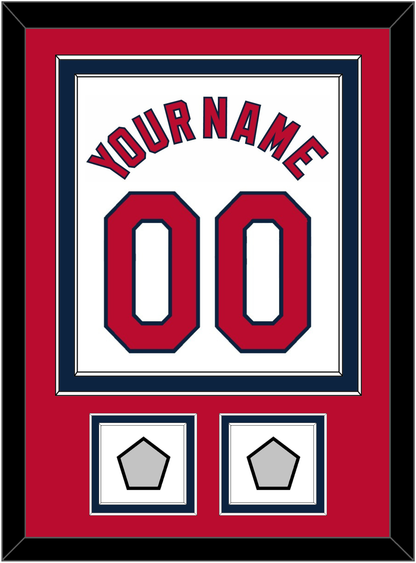 St. Louis Name, Number & 2 World Series Champions Patches - Home White (2006-2012) - Signature Tier 2