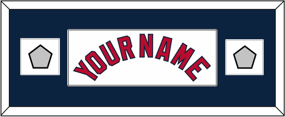 St. Louis Name & 2 World Series Jersey Patches - Home White (2006-2012) - Single Mat 4