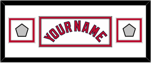 St. Louis Name & 2 World Series Jersey Patches - Home White (2006-2012) - Double Mat 2