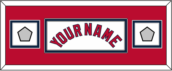 St. Louis Name & 2 World Series Jersey Patches - Home White (2006-2012) - Double Mat 4