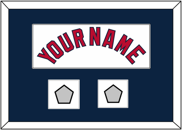 St. Louis Name & 2 World Series Champions Patches - Home White (2006-2012) - Single Mat 3