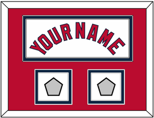 St. Louis Name & 2 World Series Champions Patches - Home White (2006-2012) - Double Mat 3