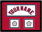 St. Louis Name & 2 World Series Champions Patches - Home White (2006-2012) - Double Mat 3