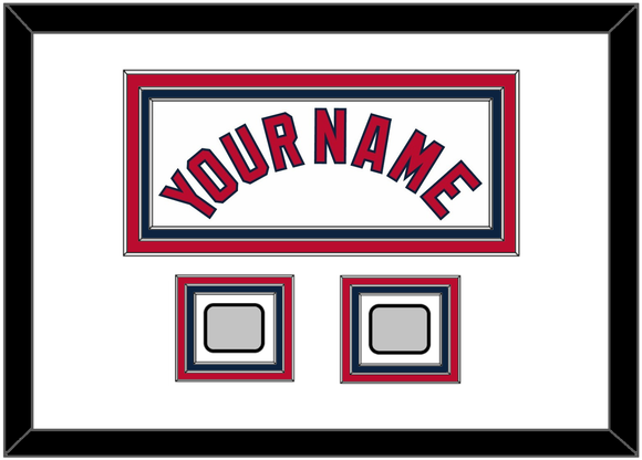 St. Louis Name & 2 World Series Jersey Patches - Home White (2006-2012) - Triple Mat 1