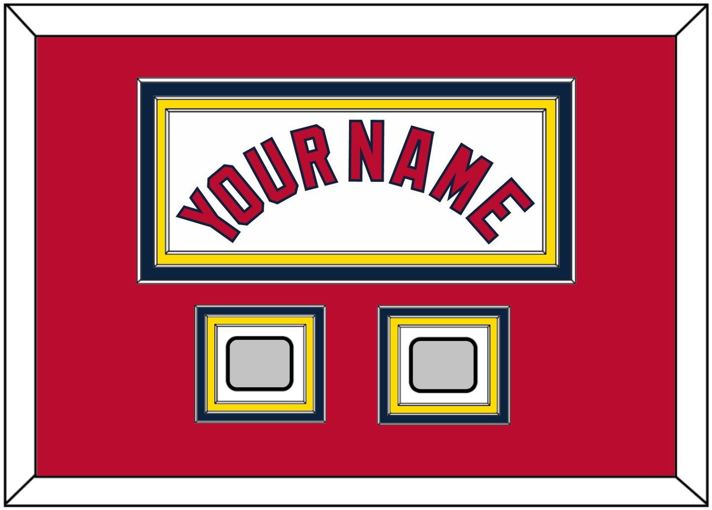 St. Louis Name & 2 World Series Champions Patches - Home White (2006-2012) - Premier Tier 4