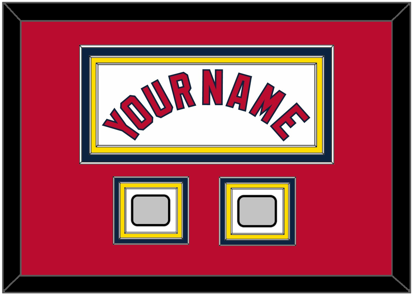 St. Louis Name & 2 World Series Jersey Patches - Home White (2006-2012) - Premier Tier 3