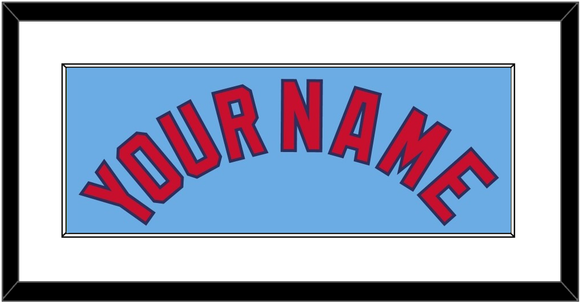 St. Louis Name - Alternate Road Powder Blue - Single Mat 1