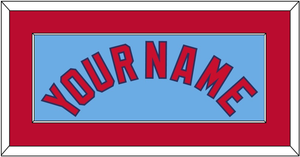 St. Louis Name - Alternate Road Powder Blue - Single Mat 2