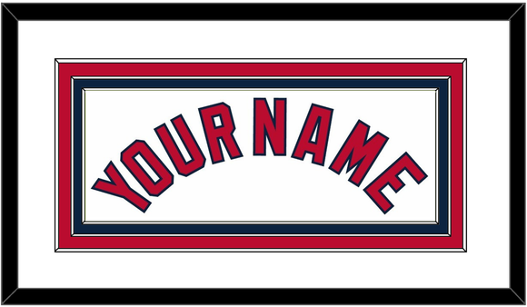 St. Louis Name - Home White - Triple Mat 1