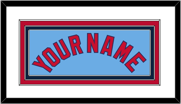 St. Louis Name - Alternate Road Powder Blue - Triple Mat 1