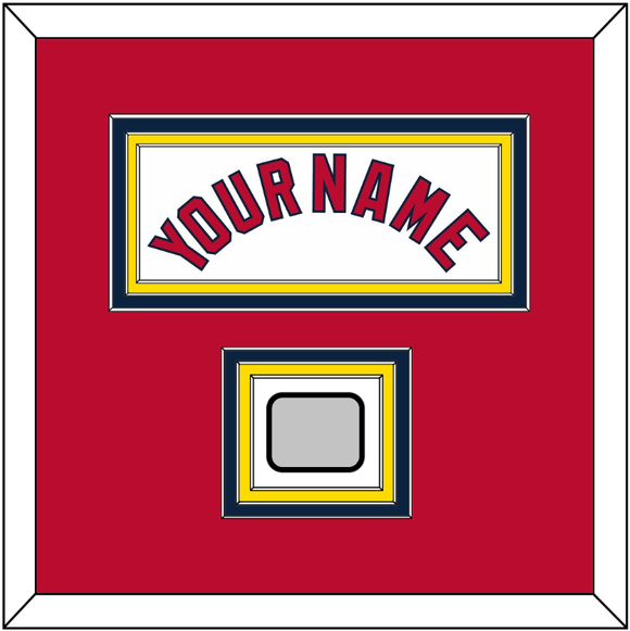 St. Louis Name & World Series Champions Patch - Home White (2006-2011) - Triple Mat 2