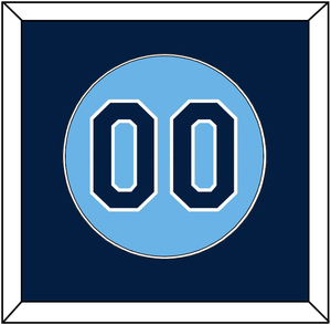 Tampa Bay Number - Alternate Columbia Blue - Single Mat 2