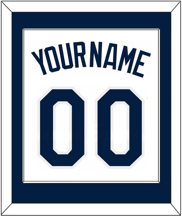 Tampa Bay Name & Number - Home White - Single Mat 1